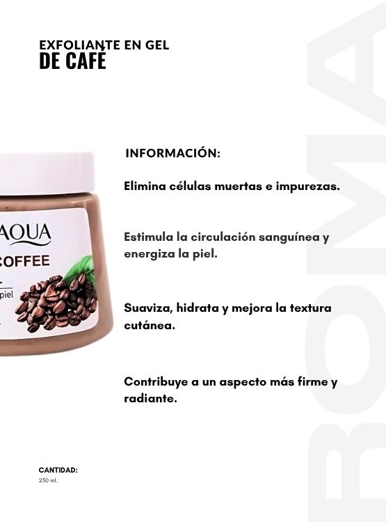 EXFOLIANTE EN GEL DE CAFÉ 250ML BIOAQUA - 2