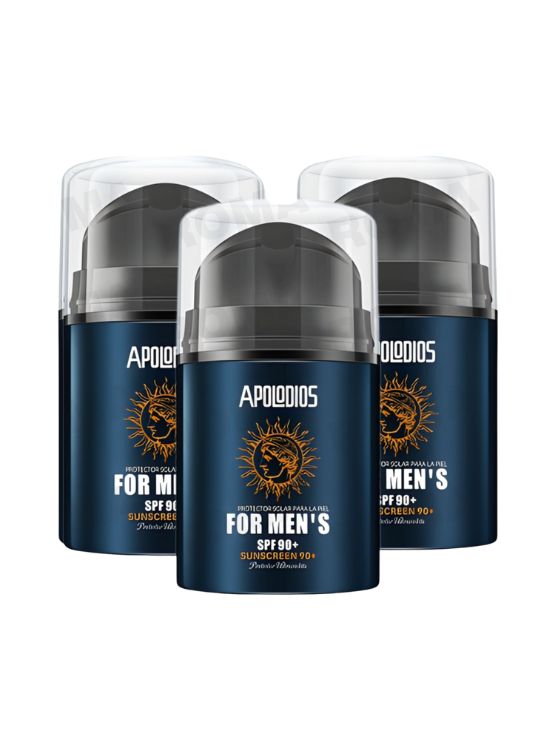 PACK 3 PROTECTOR SOLAR FOR MEN SPF90+ 50G APOLODIOS - 1