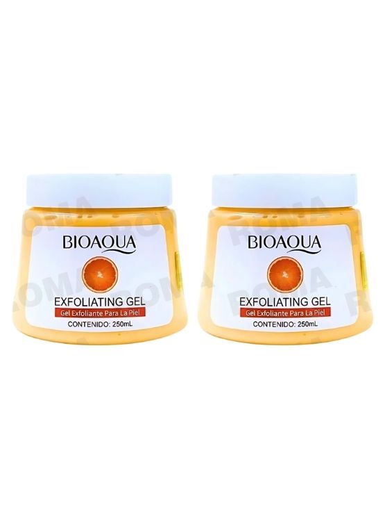PACK 2 EXFOLIANTE EN GEL DE NARANJA 250ML BIOAQUA - 1