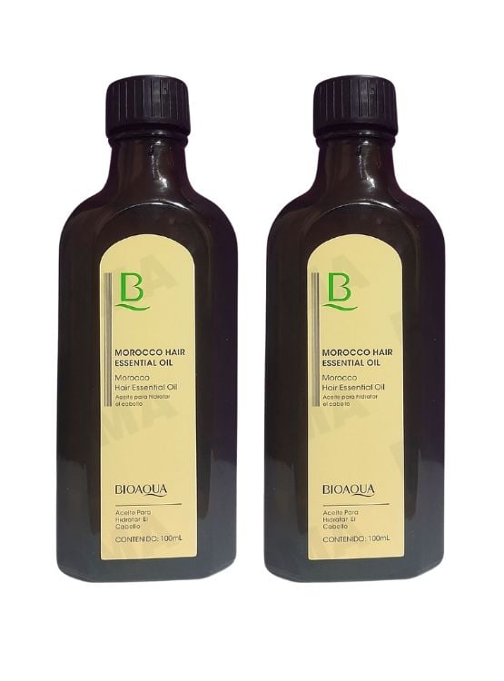 PACK 2 ACEITE PARA EL CABELLO DE MOROCCO BIOAQUA 200ML - 1