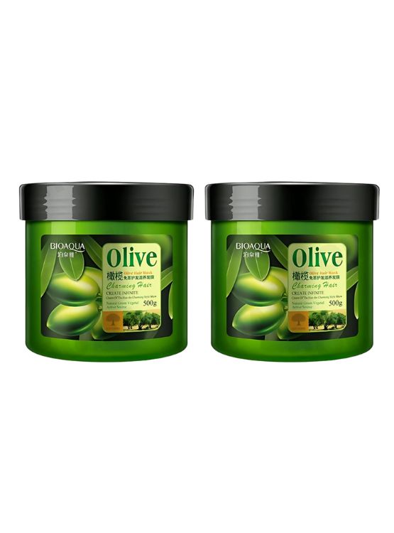 PACK 2 MASCARILLA DE OLIVO PARA EL CABELLO BIOAQUA 1000G - 1
