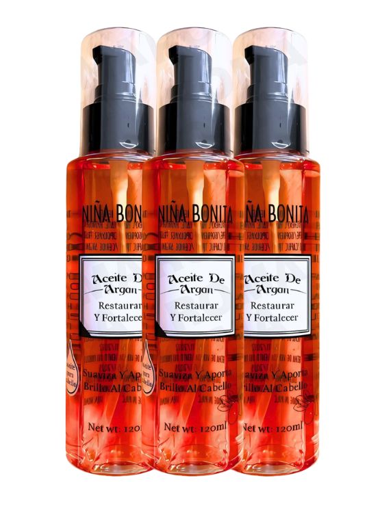 PACK 3 ACEITE DE ARGÁN NIÑA BONITA 360ML - 1