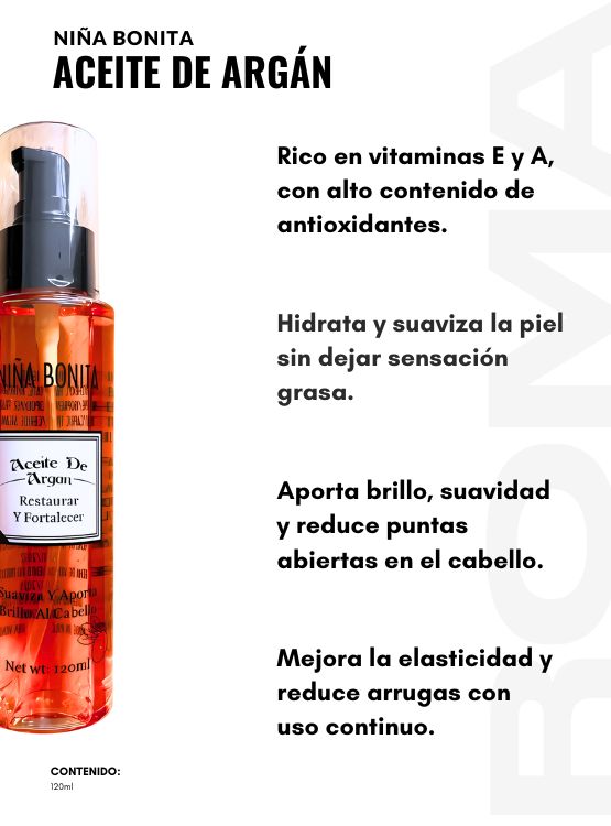 PACK 3 ACEITE DE ARGÁN NIÑA BONITA 360ML - 2