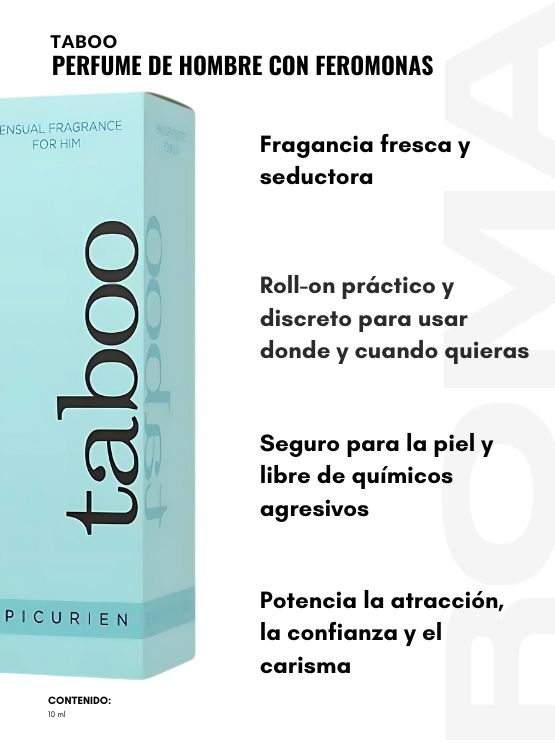 PACK 3 PERFUME CON FEROMONAS PARA HOMBRE TABOO 30ML - 2