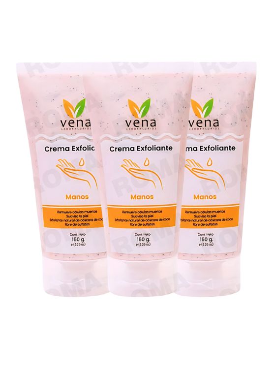 PACK 3 CREMA EXFOLIANTE MANO VENA 450G - 1