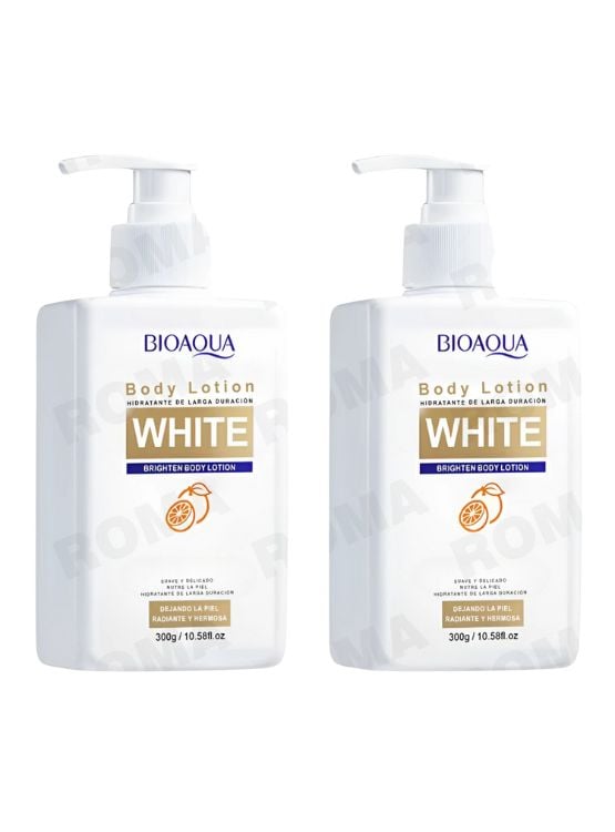 PACK 2 LOCIÓN CORPORAL WHITE CON VITAMINA C BIOAQUA 600G - 1
