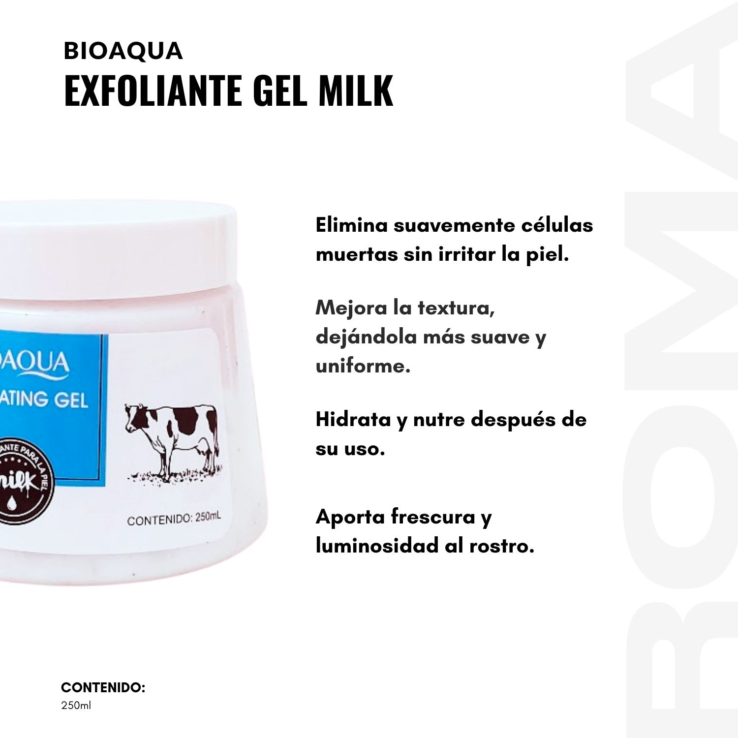 PACK 2 EXFOLIANTE GEL DE LECHE 500ML BIOAQUA - 2