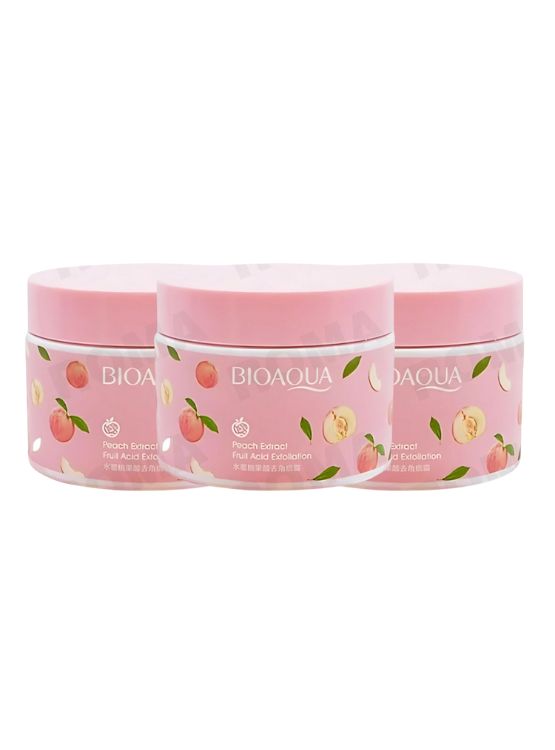 PACK 3 CREMA EXFOLIANTE PEACH EXTRACT BIOAQUA 420G - 1