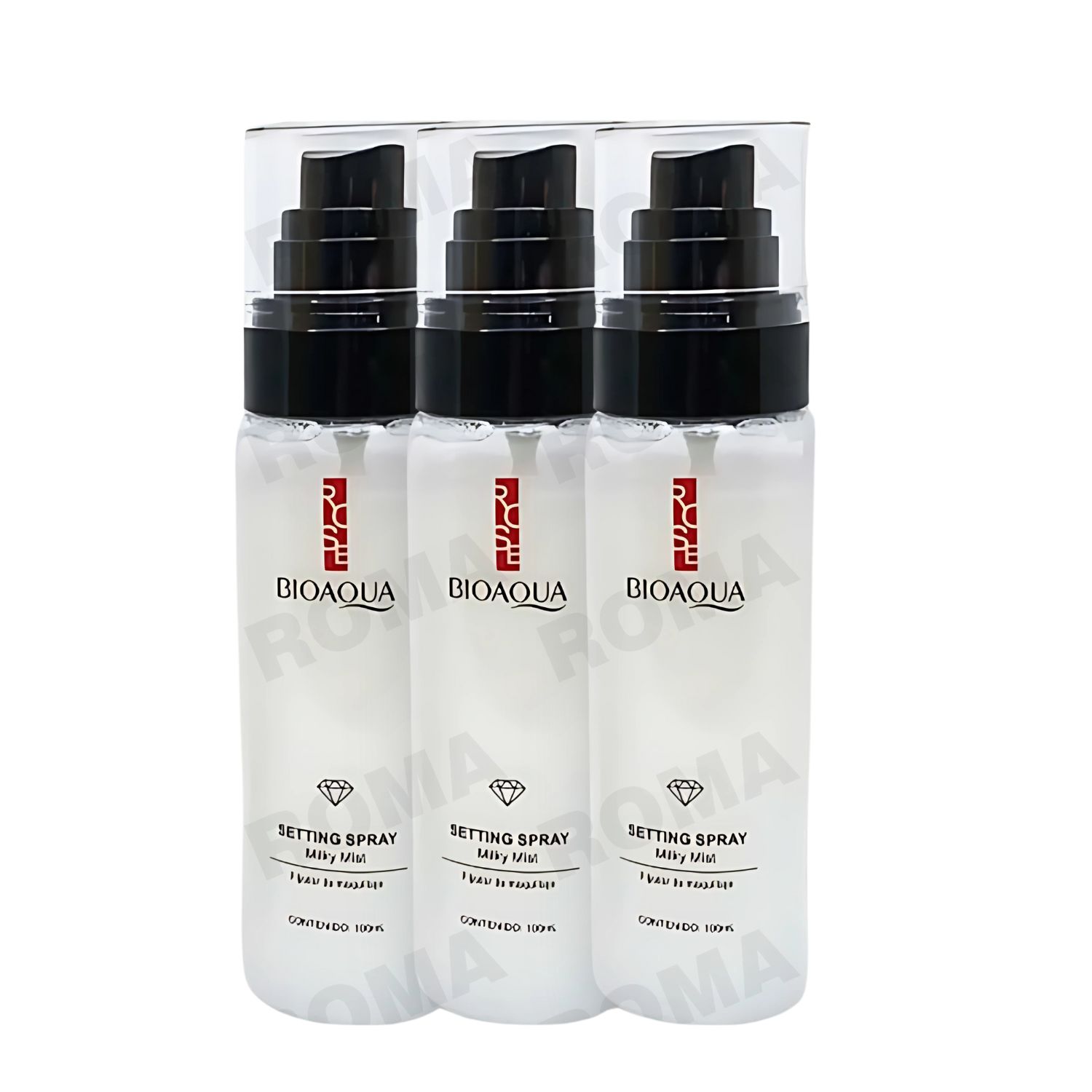 PACK 3 FIJADOR DE MAQUILLAJE BLANCO 300ML BIOAQUA - 1