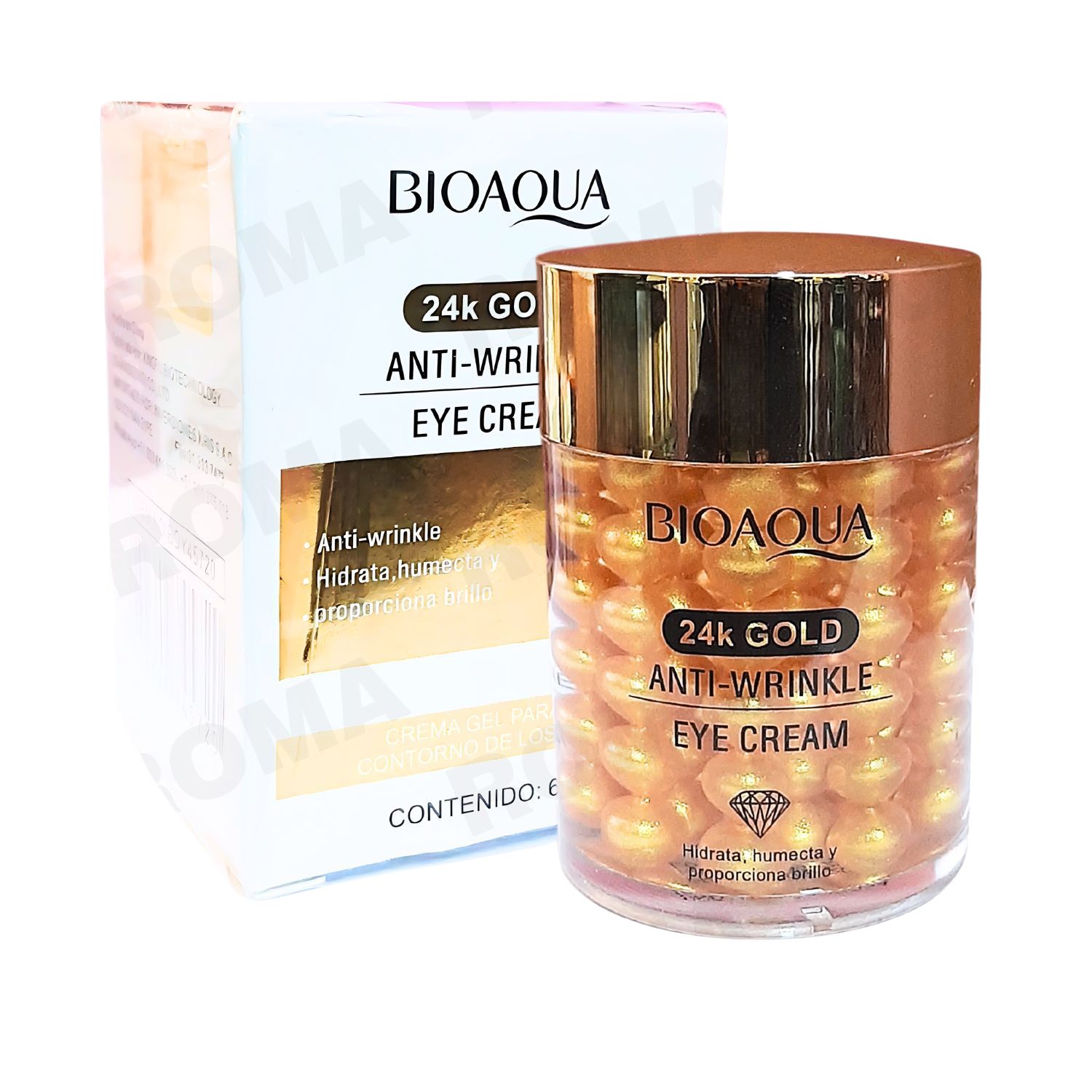 CONTORNO DE OJOS 24K GOLD ANTI ARRUGAGAS 60G BIOAQUA - 1