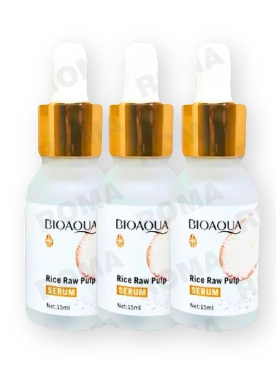 PACK 3 SERUM DE ARROZ CON ÁCIDO HIALURONICO BIOAQUA 45ML - 1