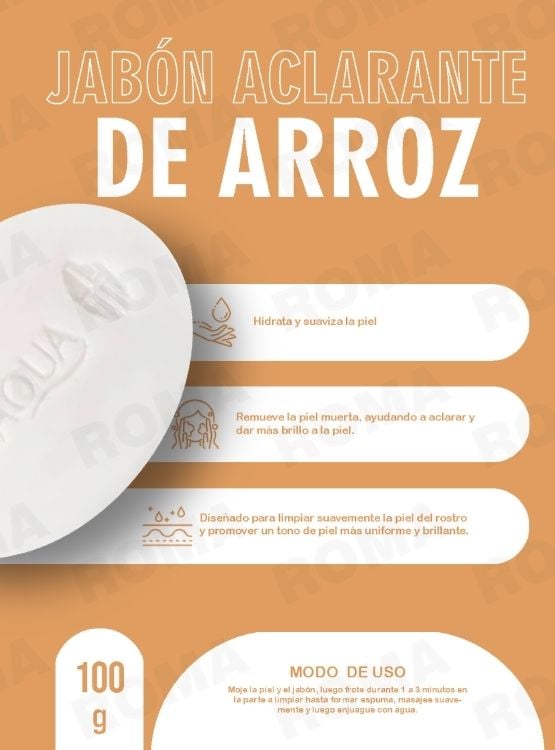 PACK 2 JABON ACLARANTE DE ARROZ BIOAQUA 200G - 2