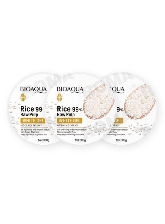 PACK 3 GEL HIDRATANTE Y REPARADOR FACIAL DE ARROZ BIOAQUA 900G - 1