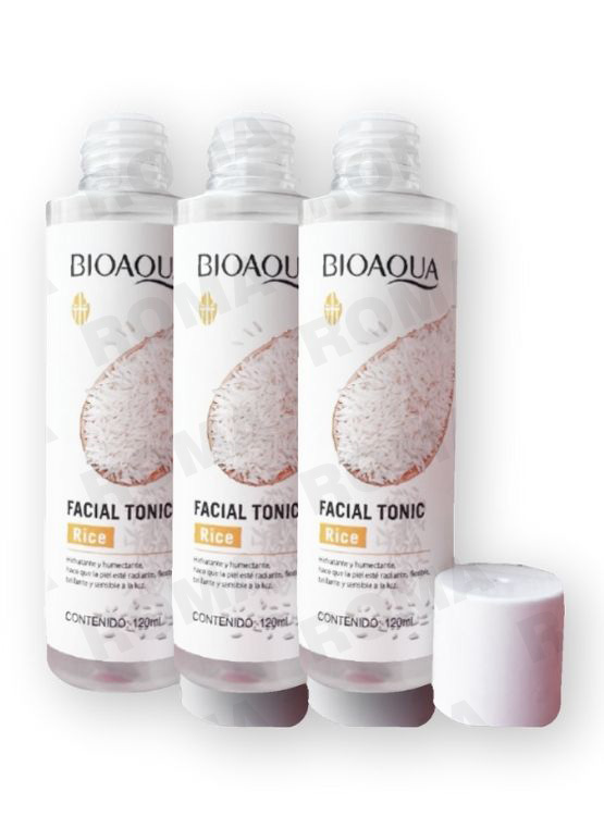 PACK 3 TÓNICO FACIAL DE ARROZ BIOAQUA 360ML - 1