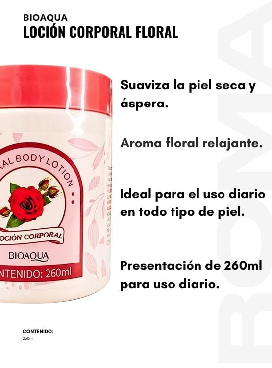 PACK 2 LOCIÓN CORPORAL FLORAL BIOAQUA 520ML - 2