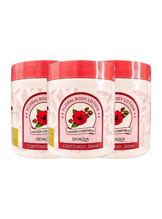 PACK 3 LOCIÓN CORPORAL FLORAL BIOAQUA 780ML - 1