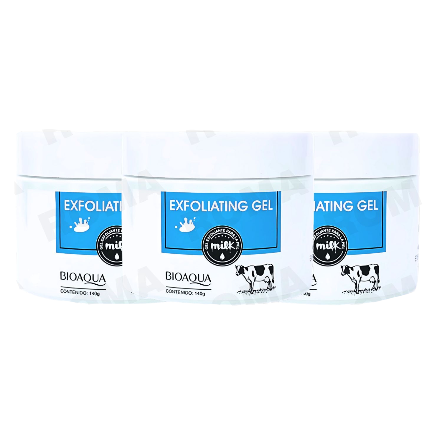 PACK 3 EXFOLIANTE GEL DE LECHE 420G BIOAQUA - 1