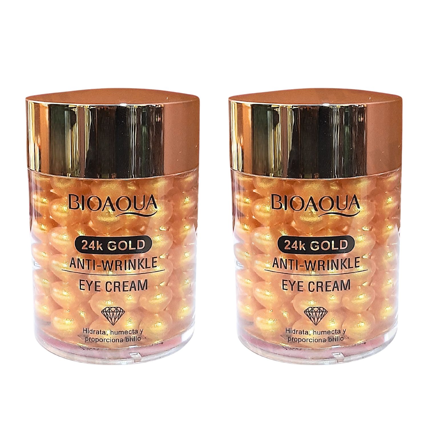 PACK 2 CONTORNO DE OJOS 24K GOLD ANTI ARRUGAGAS 120G BIOAQUA - 1
