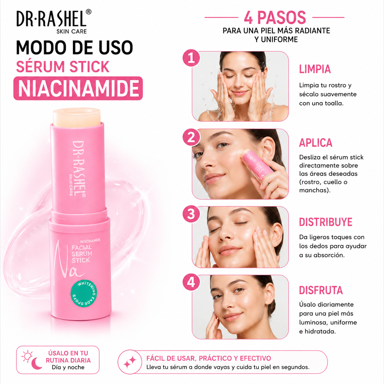 PACK 2 SERUM STICK NIACINAMIDE 7G DR RASHEL - 3