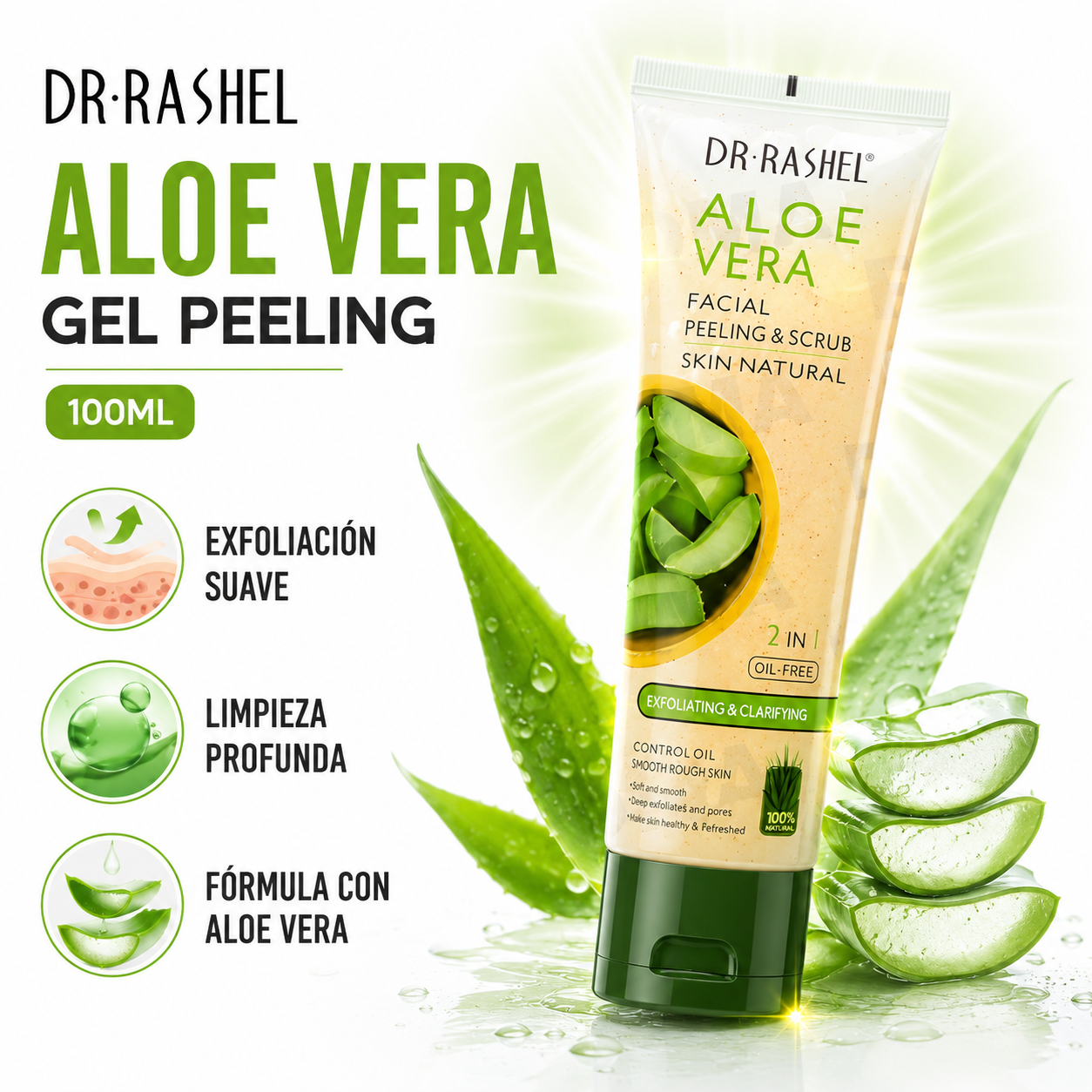 GEL PEELING ALOE VERA 100ML DR RASHEL - 1