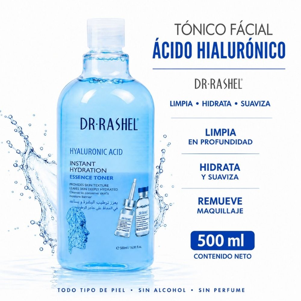 TÓNICO FÁCIAL  ÁCIDO HIALURÓNICO 500ML DR RASHEL - 1