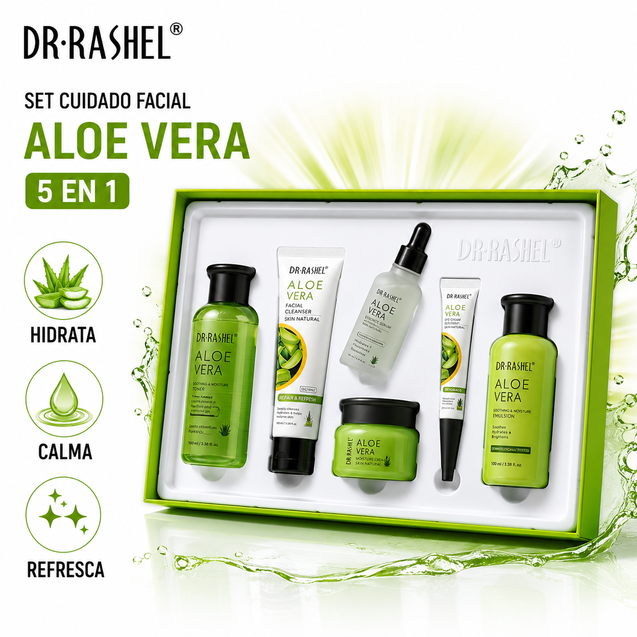 SET CUIDADO FACIAL ALOE VERA DR RASHEL - 1