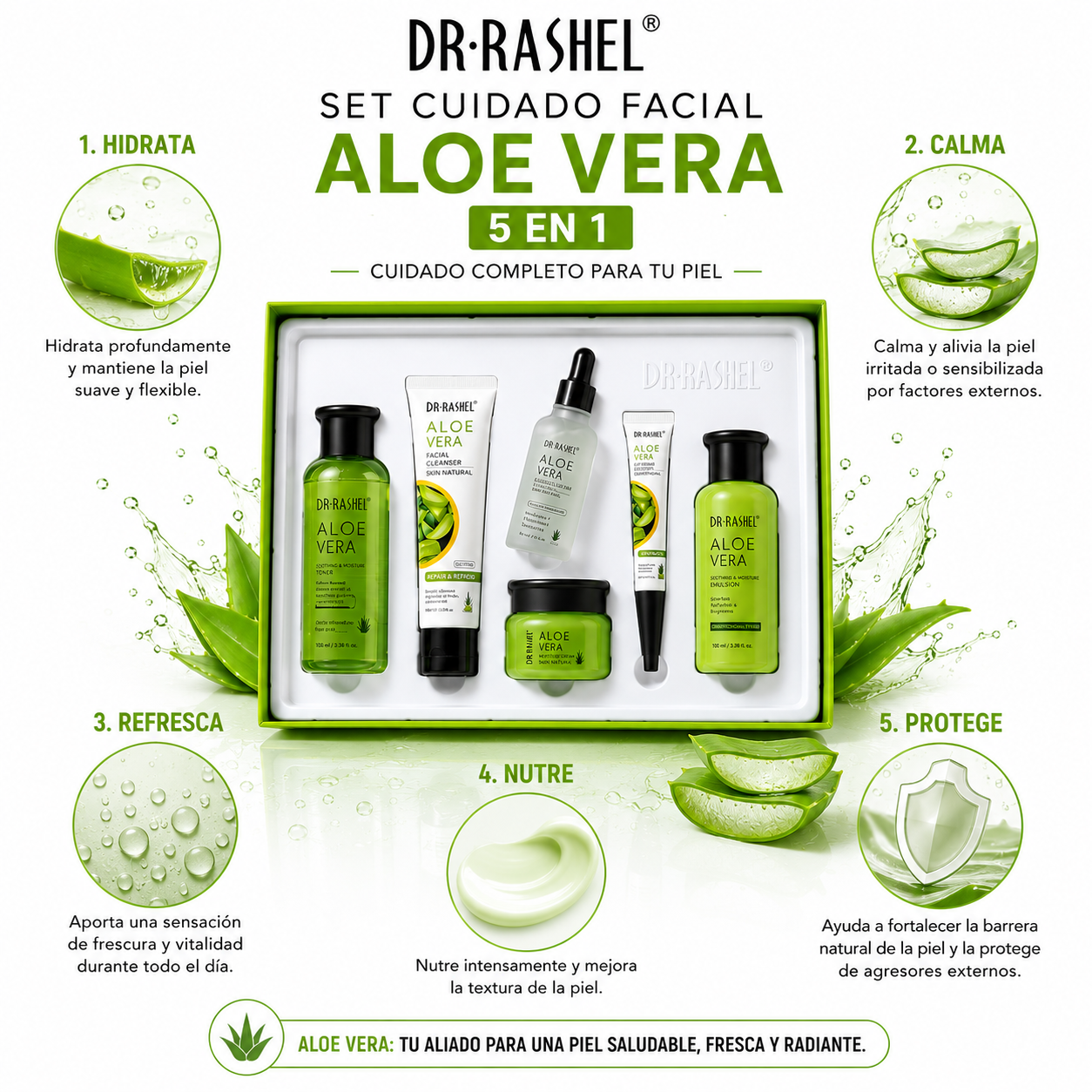SET CUIDADO FACIAL ALOE VERA DR RASHEL - 2