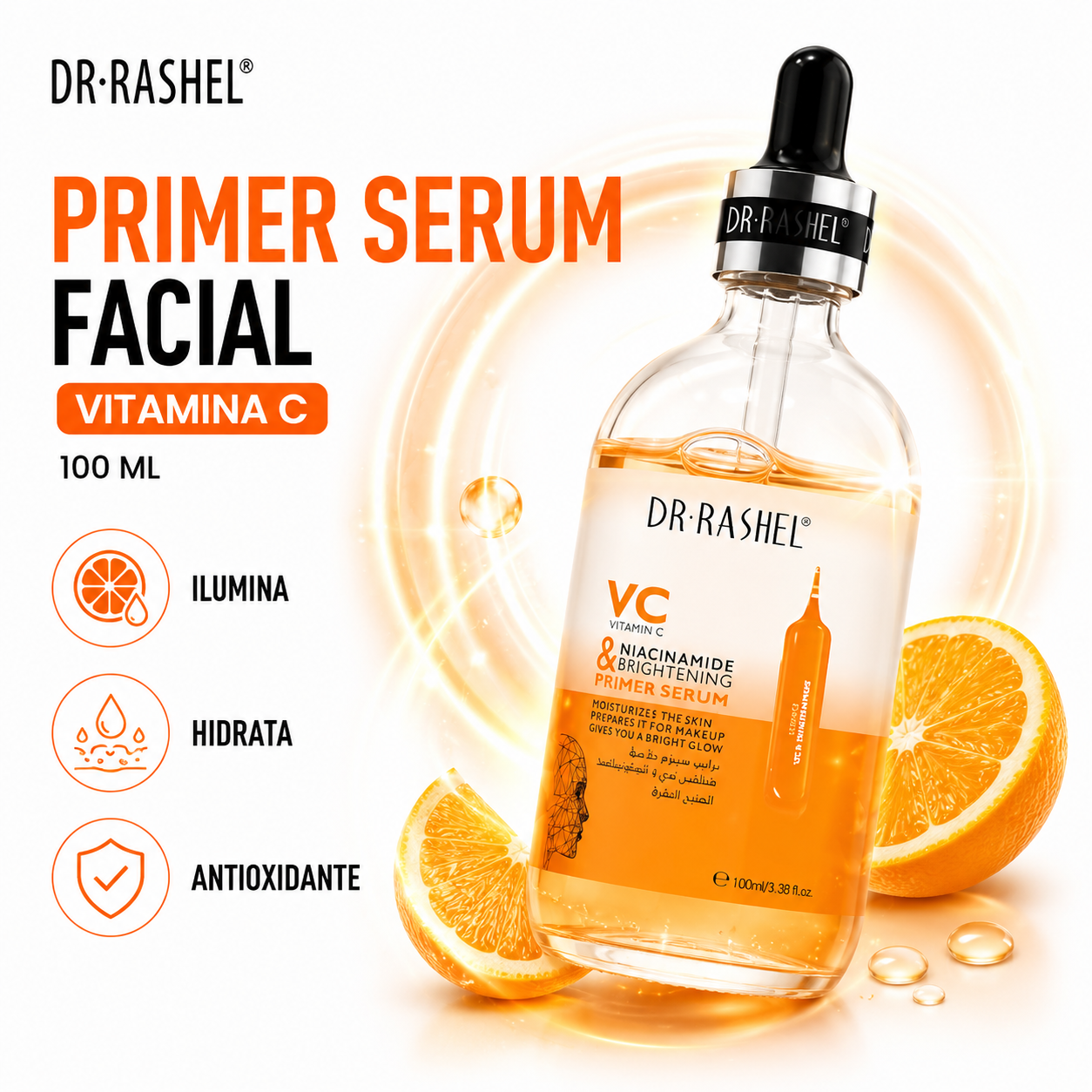 PRIMER SERUM FACIAL VITAMINA C 100 ML DR RASHEL - 1