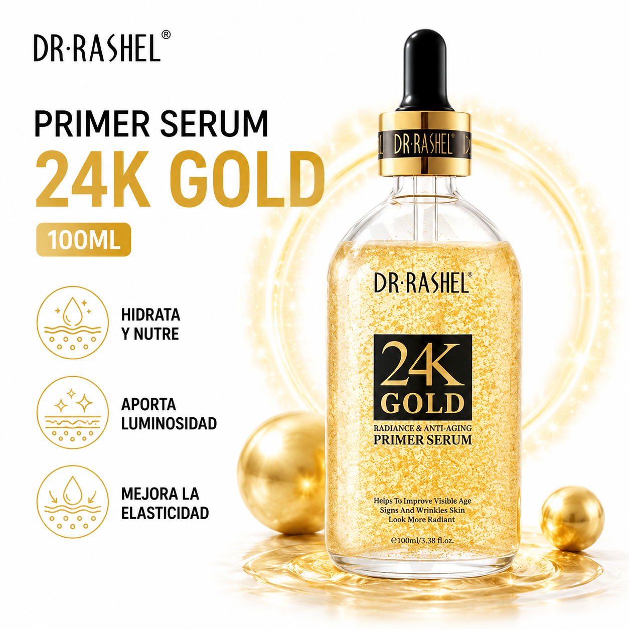 PRIMER SERUM 24K GOLD 100ML DR RASHEL - 1