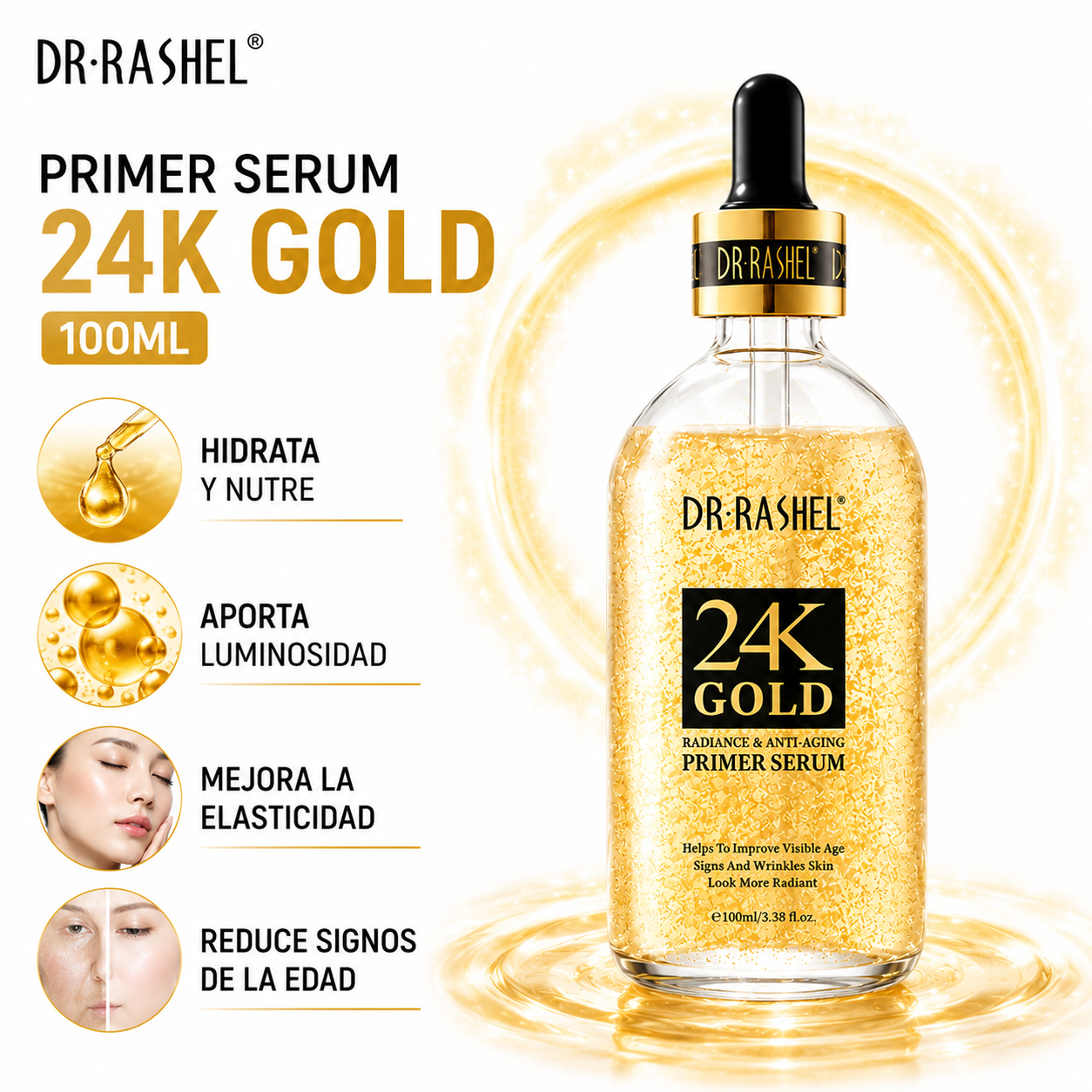 PRIMER SERUM 24K GOLD 100ML DR RASHEL - 2
