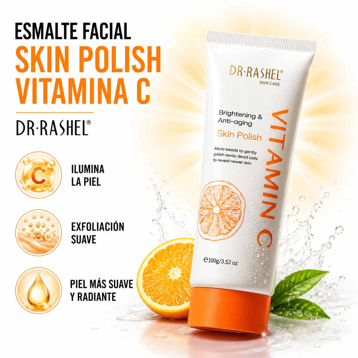 ESMALTE FACIAL SKIN POLISH VITAMINA C 100G DR RASHEL - 1