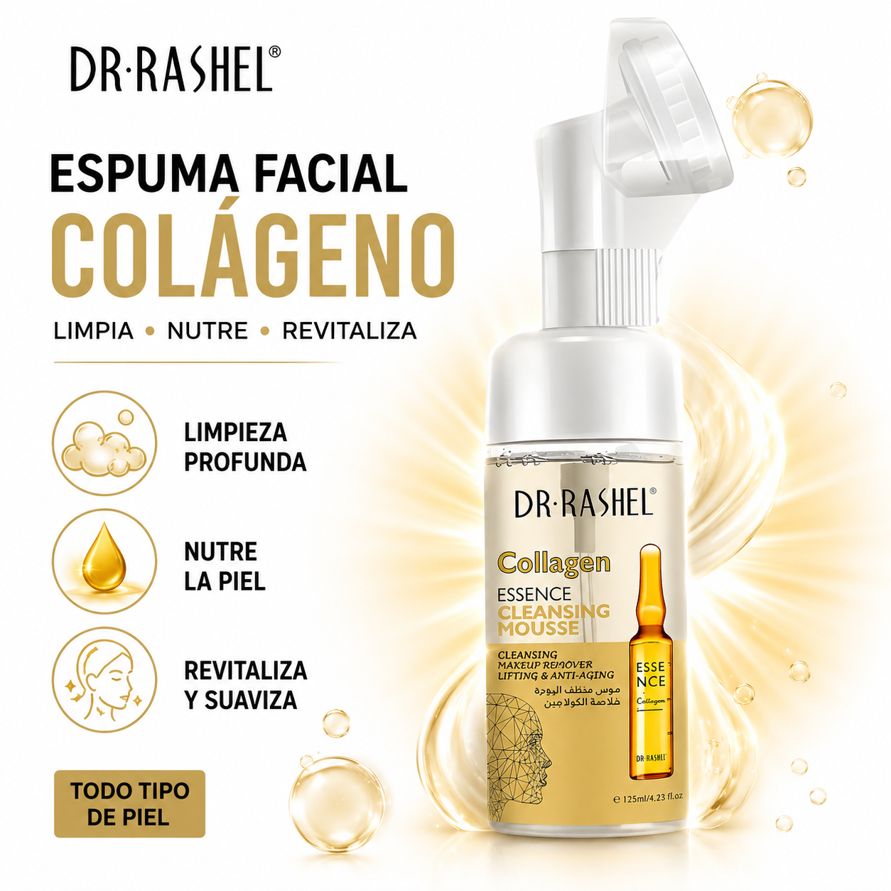 ESPUMA FACIAL COLÁGENO 125ML DR RASHEL - 1