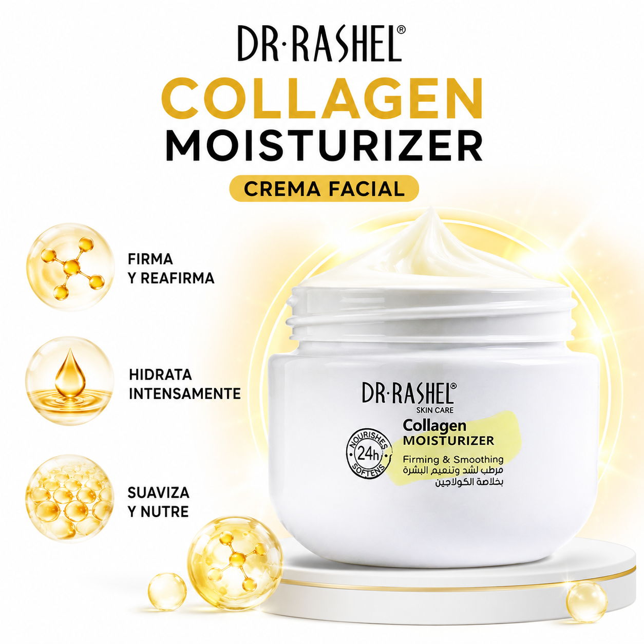 CREMA FACIAL COLLAGEN MOISTURIZER 160ML DR RASHEL - 1