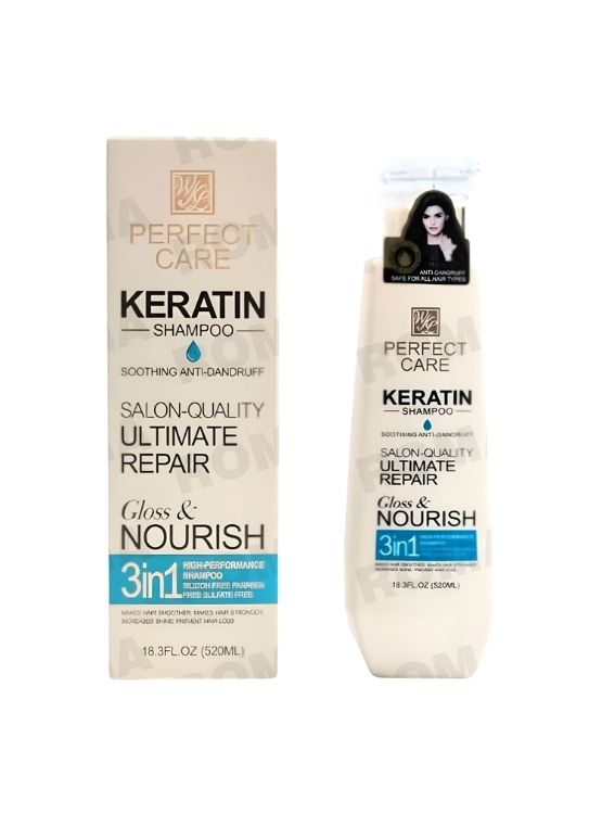 SHAMPOO KERATINA 3 EN 1 520ML PERFECT CARE - 1