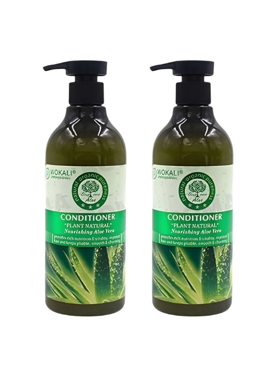 PACK 2 ACONDICIONADOR ALOE VERA 550ML WOKALI - 1