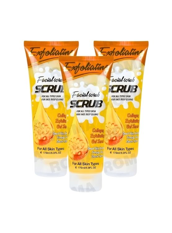 PACK 3 GEL PEELING FACIAL VITAMINA C 170ML WOKALI - 1