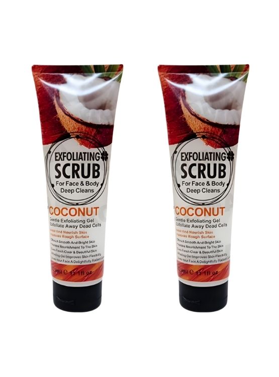 PACK 2 EXFOLIANTE FACIAL Y CORPORAL COCO 320ML WOKALI - 1