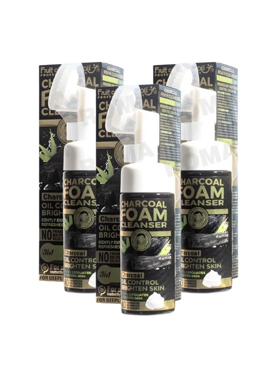 PACK 3 LIMPIADOR EN ESPUMA CARBÓN 150ML WOKALI - 1