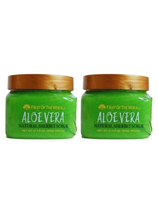PACK 2 EXFOLIANTE CORPORAL ALOE VERA 600G WOKALI - 1