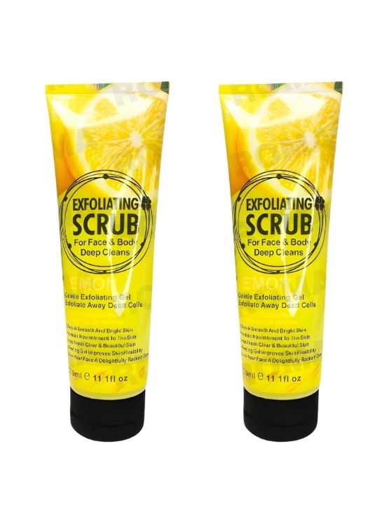 PACK 2 EXFOLIANTE FACIAL Y CORPORAL LIMÓN 320ML WOKALI - 1