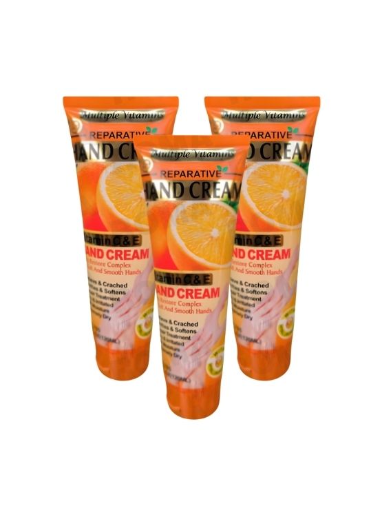 PACK 3 CREMA DE MANOS VITAMINA C Y E 120ML WOKALI - 1