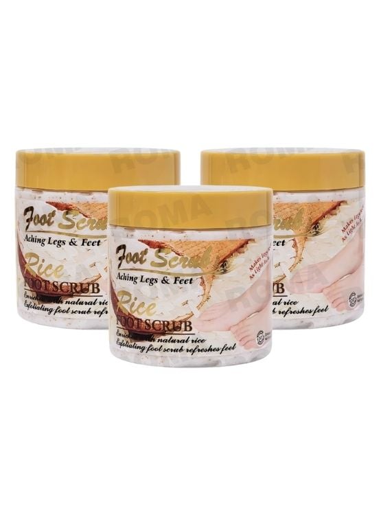 PACK 3 EXFOLIANTE PARA PIES ARROZ 500ML WOKALI - 1