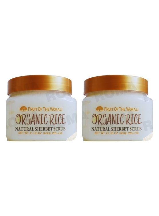 PACK 2 EXFOLIANTE CORPORAL ORGANIC RICE 600G WOKALI - 1
