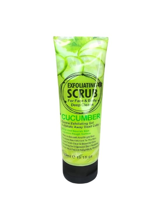 EXFOLIANTE FACIAL Y CORPORAL PEPINO 320ML WOKALI - 1