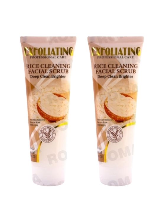 PACK 2 EXFOLIANTE FACIAL EN GEL ARROZ 120ML WOKALI - 1
