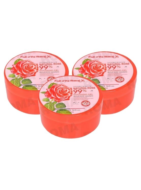 PACK 3 GEL CALMANTE ROSAS 300ML WOKALI - 1