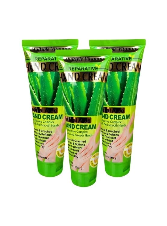 PACK 3 CREMA DE MANOS ALOE VERA 120ML WOKALI - 1