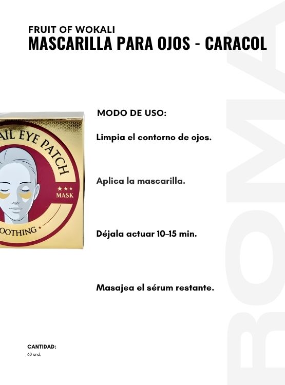 PACK 2 MASCARILLA PARA OJOS GOLD COLÁGENO 60UND WOKALI - 3