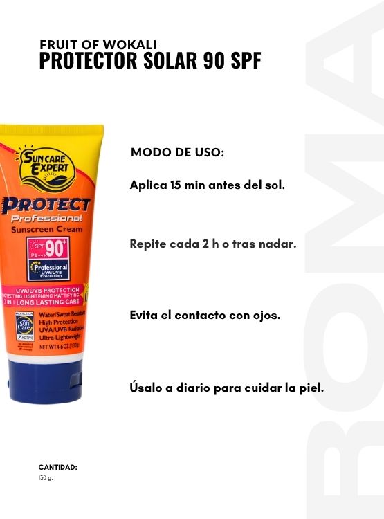PACK 2 PROTECTOR SOLAR 90 SPF 130G WOKALI - 3