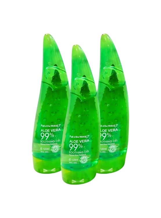 PACK 3 GEL CALMANTE ALOE VERA 120ML WOKALI - 1